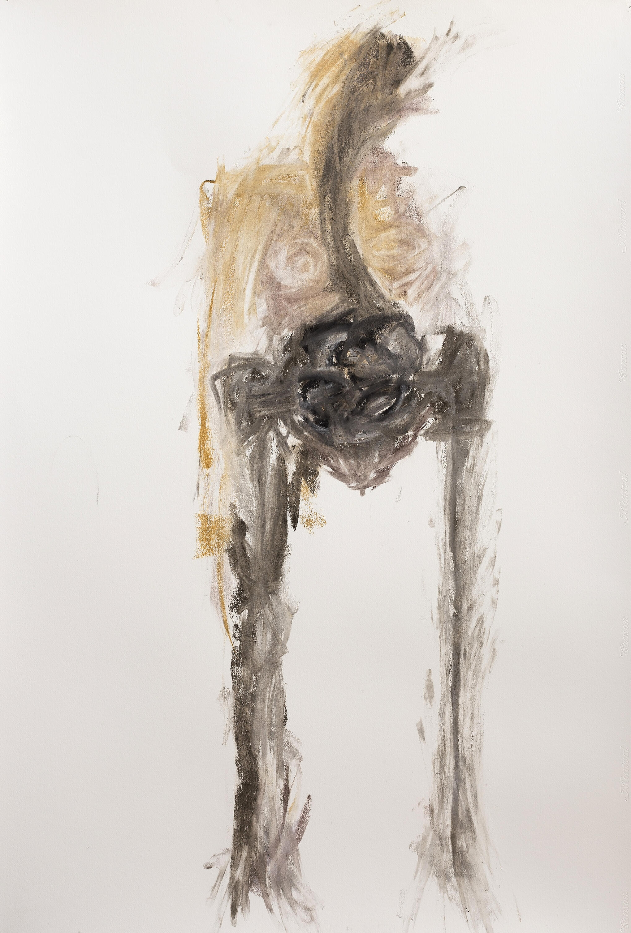 Purga 2 Charcoal on paper 110x75 cm (43.3×29.5 in)
